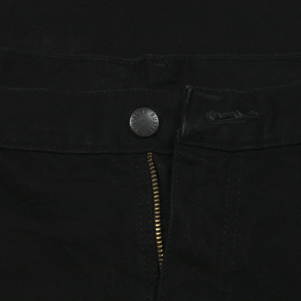 Rustler Black Denim Straight Denim Pants for Men, W32 equivalent cotton black type Vintage Second Hand main image 0