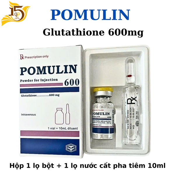 Thuốc tiêm Pomulin - Glutathione 600mg