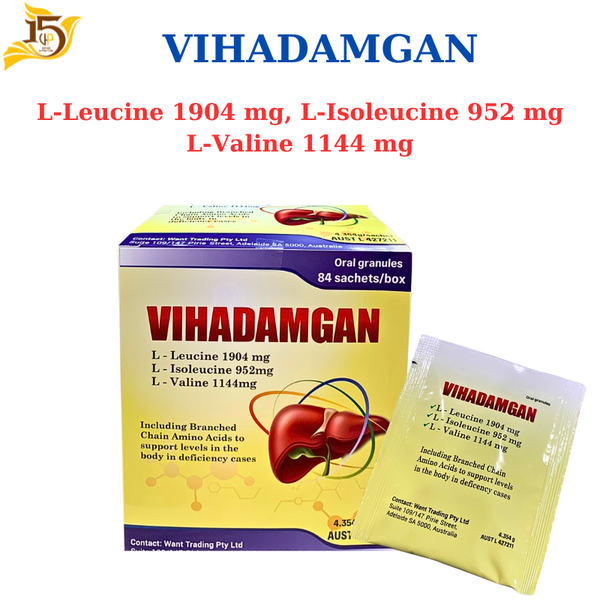 Gói Đạm gan Vihadamgan - Hỗ trợ tăng cường chức năng gan