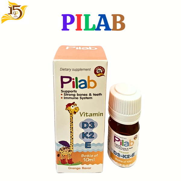 dung dịch nhỏ nhọt pilab bổ sung D3 giúp trẻ hấp thụ canxi