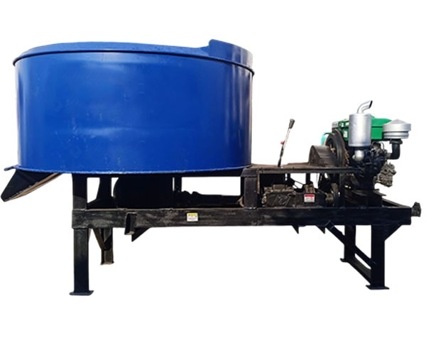 Máy trộn bê tông cưỡng bức cầu ô tô 1500 Lít lắp đầu nổ D30