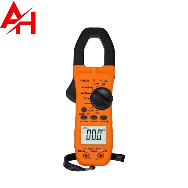 Ampe kìm APECH AC-223 (2A/600A AC, TrueRMS)