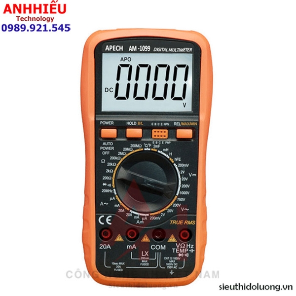 Đồng hồ vạn năng đo cuộn cảm, tụ điện APECH AM-1099