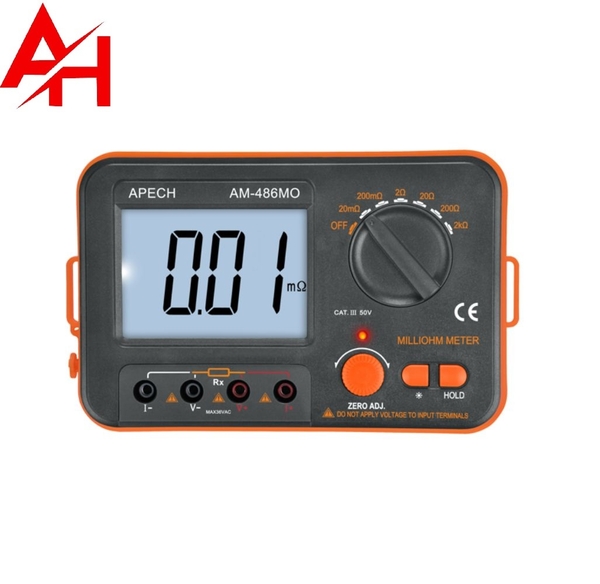 Đồng hồ đo điện trở thấp APECH AM-486MO milliohm meter