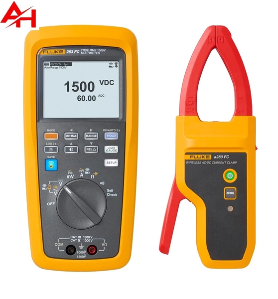 Đồng hồ đo năng lượng mặt trời Fluke 283 FC/PV 1500V kèm ampe kìm không dây