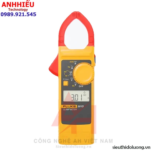 Ampe kìm đo dòng điện Fluke 301D (600A AC/DC)