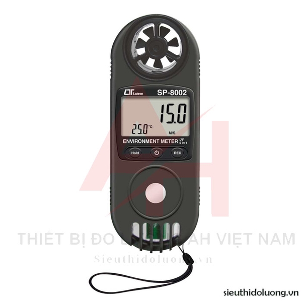 Thiết bị đo tốc độ gió, lưu lượng gió, tia UV, nhiệt độ, độ ẩm (9 in 1) LUTRON SP-8002