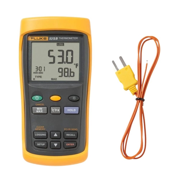 Máy đo nhiệt độ kỹ thuật số ghi dữ liệu FLUKE 53 II B (53-2)
