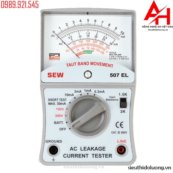 Đồng hồ đo dòng điện rò rỉ SEW 507EL