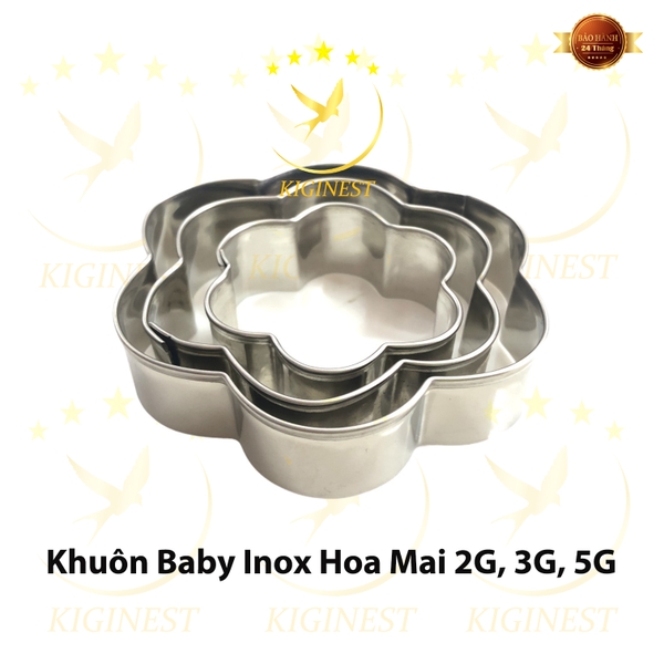 Khuôn Yến Baby Hoa Mai - Inox Dày