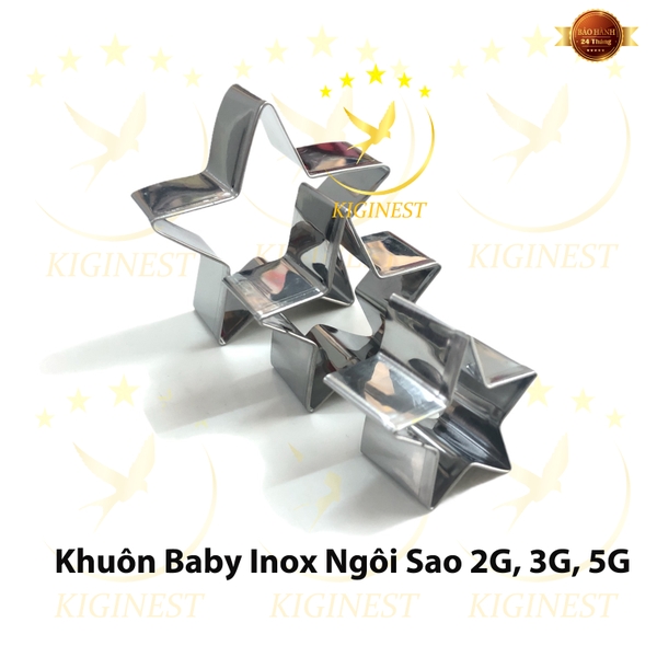 Khuôn Yến Inox Baby Ngôi Sao