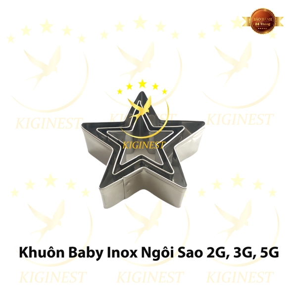 Khuôn Yến Baby Ngôi Sao - Inox Dày