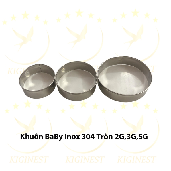 Khuôn Yến Baby Tròn - Inox Dày