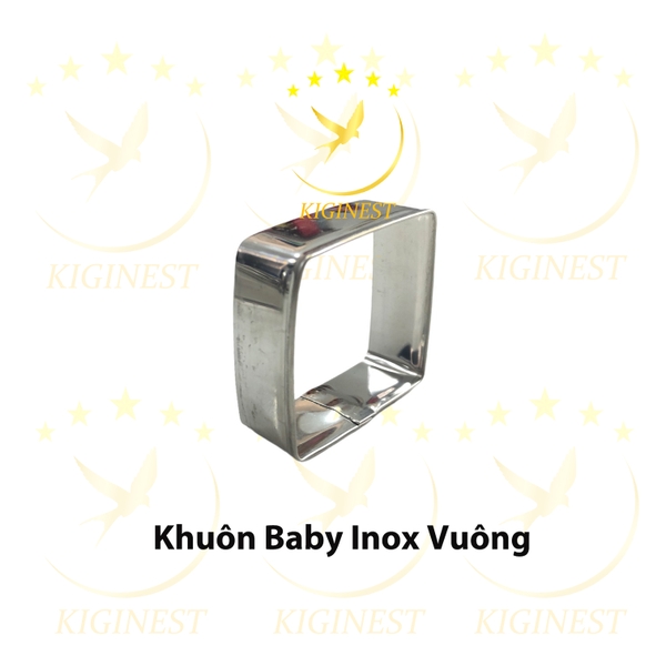 Khuôn Yến Baby Vuông 5G, 10G - Inox Dày