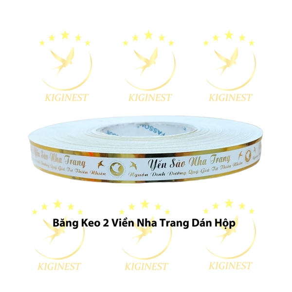 Băng Keo Ép Kim 2 Viền Yến Sào Nha Trang- Vàng