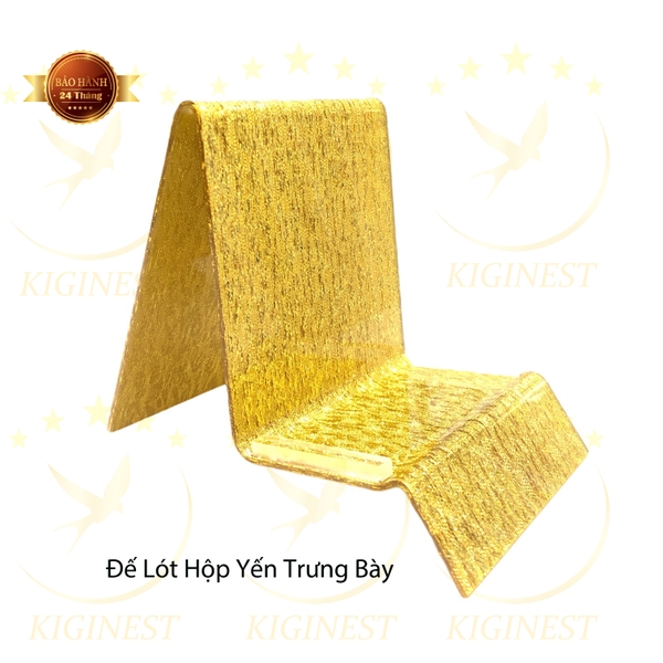 Đế Lót Hộp Yến Mạ Vàng Nhũ Kim