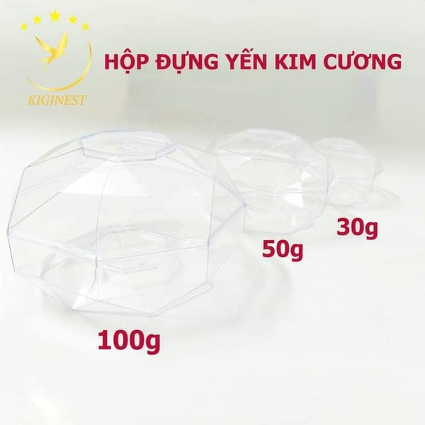 Hộp Kim Cương Đựng Yến Tinh Chế 30g