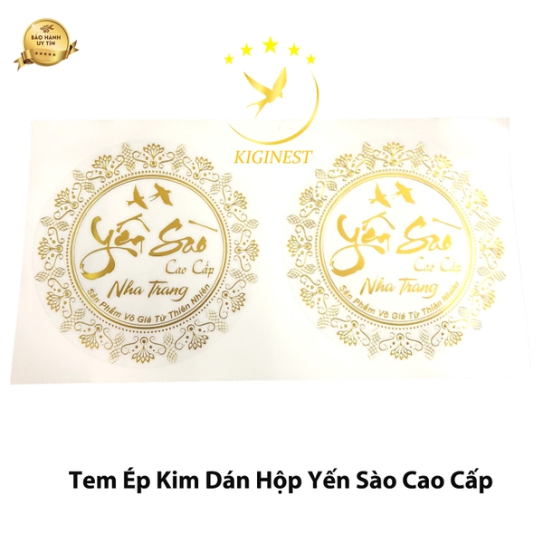 Tem Ép Kim Yến Sào Cao Cấp Nha Trang - Vương Miện 2 Chim Yến