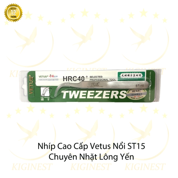 Nhíp Chữ Nổi Vetus ST-15 - Chân cong