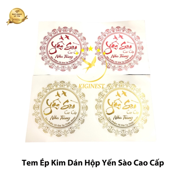 Tem Ép Kim Yến Sào Cao Cấp Nha Trang - Vương Miện 2 Chim Yến