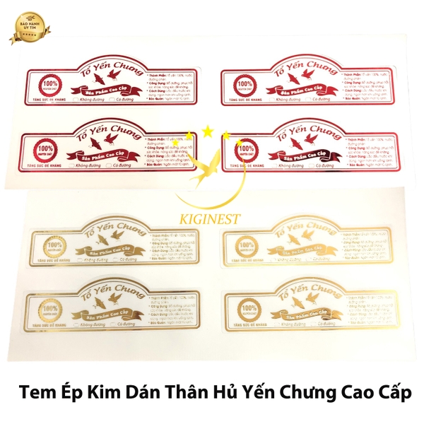Tem Ép Kim Dán Thân Hủ Yến Chưng