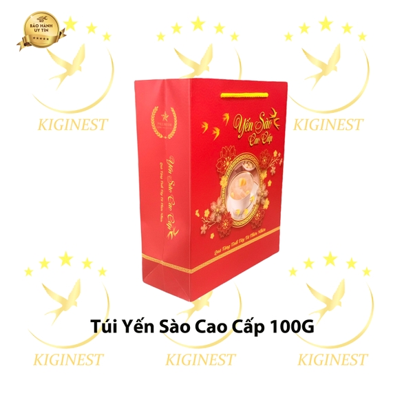 Túi Đỏ Kigi - Đựng Hộp Yến 100G