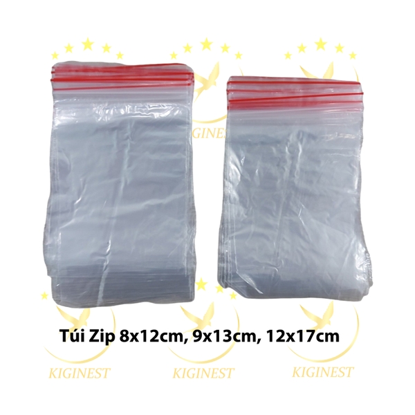 Túi Zip Trong Chỉ Đỏ - 1 Kg