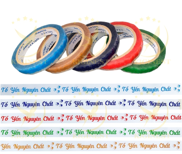 Băng Keo Màu Yến Sào Nguyên Chất (5 Màu)