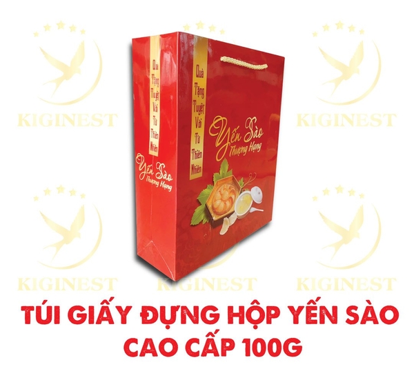 Túi Giấy Đỏ Đẳng Cấp Thượng Hạng 100G - 23x28x8Cm