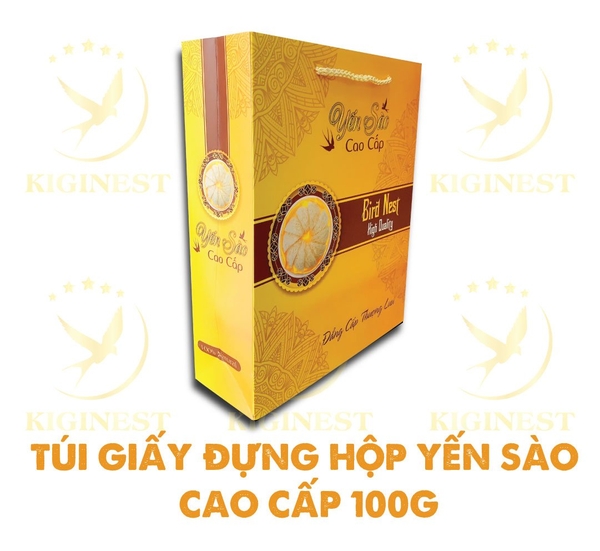 Túi Vàng Thượng Hạng - Đựng Hộp Yến 100G