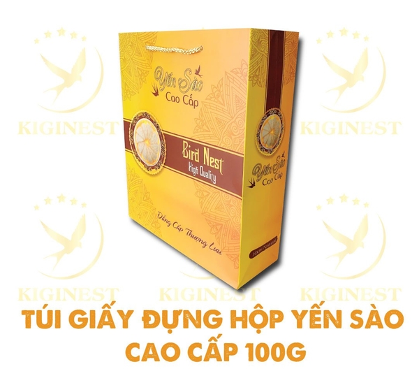 Túi Vàng Thượng Hạng - Đựng Hộp Yến 100G