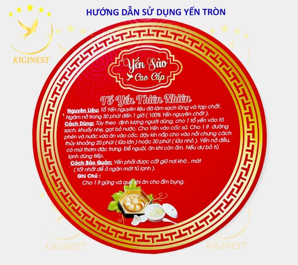 Tờ Hướng Dẫn Sử Dụng Yến Sào