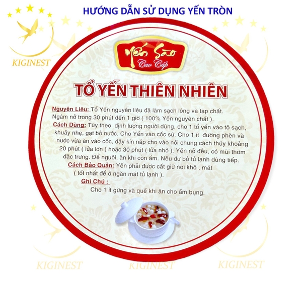 Tờ Hướng Dẫn Sử Dụng Yến Sào