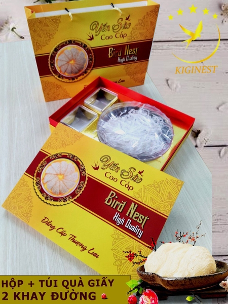 Bộ Hộp Quà Giấy Vàng - Đẳng Cấp Thượng Hạng 100G