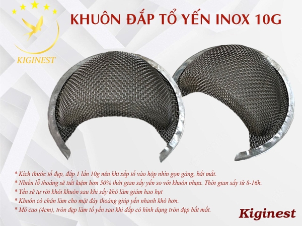 Khuôn Inox Rút Lông - Định Hình Tổ Yến - Inox 304