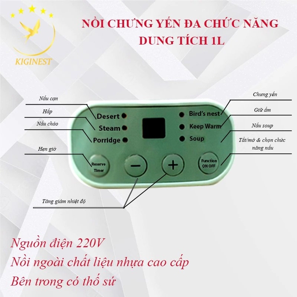 Nồi Chưng Đa Năng - Dung Tích 1L