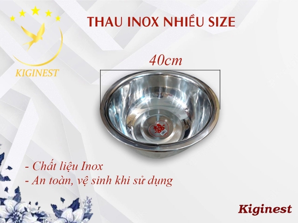 Thau Inox Cao Cấp Không Gỉ