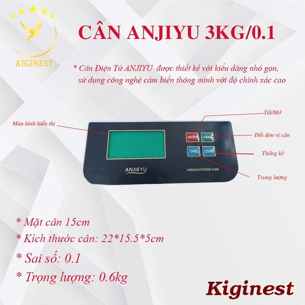 Cân Tiểu Ly Anjieyu - 3 Kg