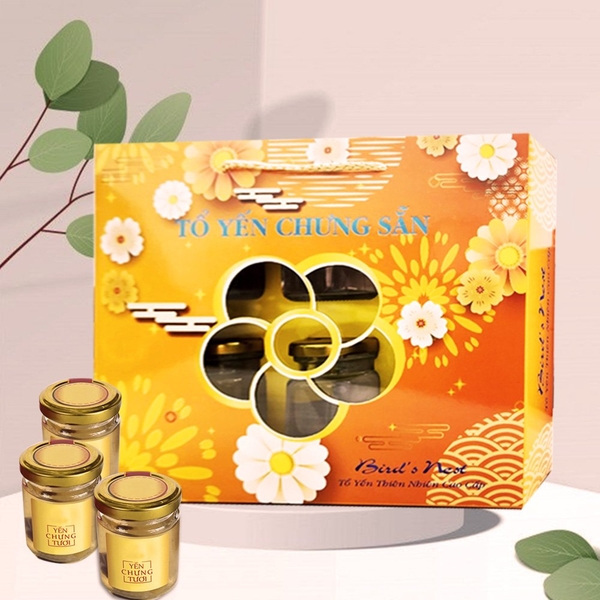 Túi Giấy Đựng 6 Hũ Yến Chưng Có Khay