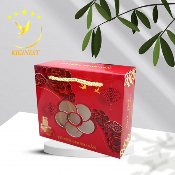 Túi Giấy Đựng 6 Hũ Yến Chưng Không Khay
