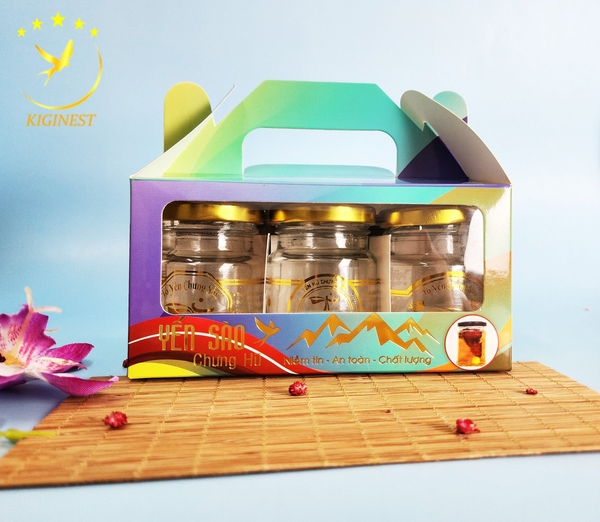 Hộp Giấy Đựng 6 Hũ Yến Chưng