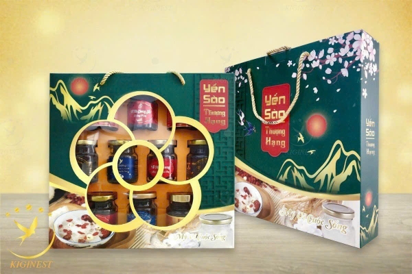 Túi Giấy 10 Hũ Yến Sào Thượng Hạng không khay