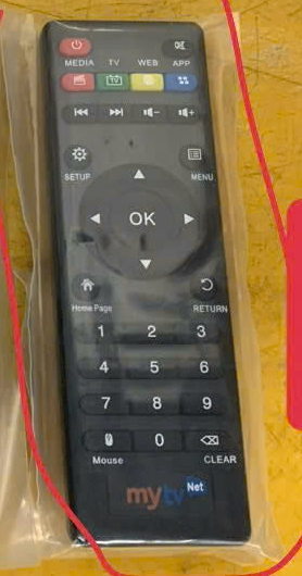 Remote box MYTV - 4 nút màu trên