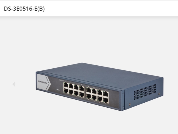 Switch HIKVISION DS-3E0516-E  ( 16P Gigabit | Không POE )