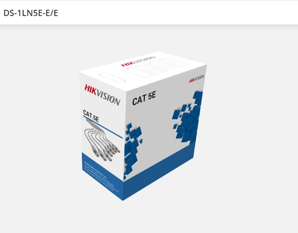 Dây cáp mạng Hikvision DS-1LN5E-E/E (Trong nhà - Lõi đồng 0.45)