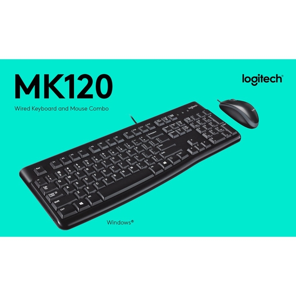 Bàn phím + Chuột Logitech MK120