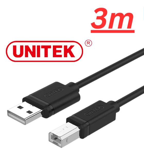 Dây USB máy In dài 3M UNITEK Y-C420 - FV
