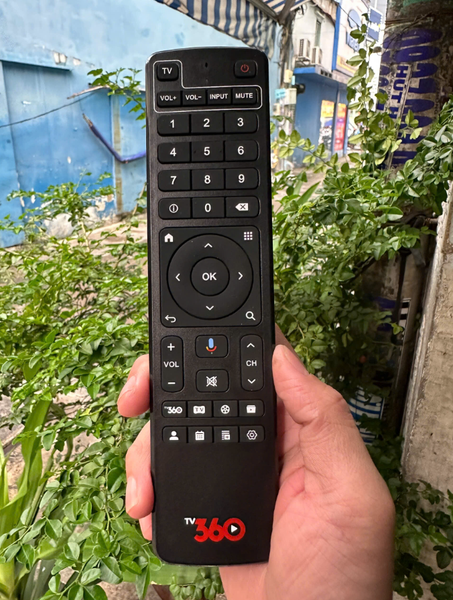 Remote ANDROID TV BOX VIETTEL TV360 - mẫu phím số trên