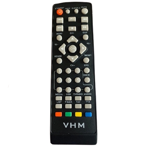 Remote Điều Khiển Đầu Thu chảo HD02  VHM nút xám *