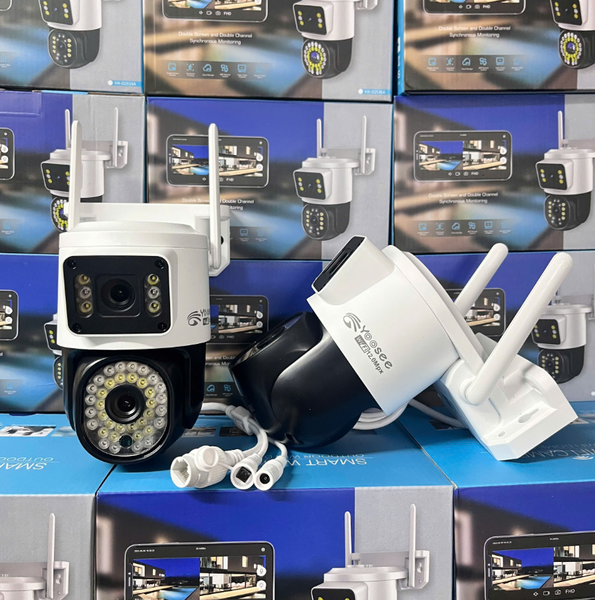 Camera Wifi 9MP Yoosee QPT366 | 4K | Ngoài trời | 2 ống kính 2 khung hình | Hình OVAN